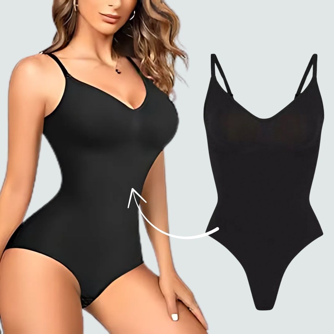 Women Black Solid Full Body Corset Shapewear