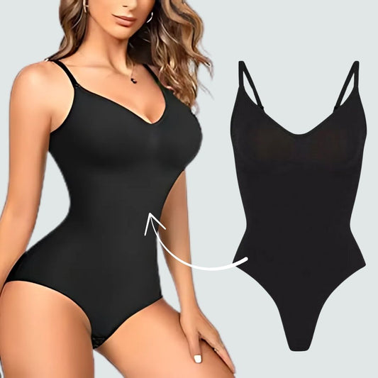 Women Black Solid Full Body Corset Shapewear